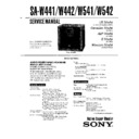Sony SA-W441, SA-W442, SA-W541, SA-W542 (serv.man2) Service Manual