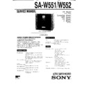 Sony SA-W551, SA-W552, SEN-R5520 Service Manual