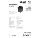 Sony SA-WCT260 Service Manual