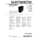 sa-wct380, sa-wct381 service manual