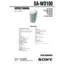 sa-wd100 service manual