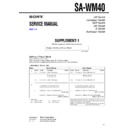 Sony SA-WM40 (serv.man2) Service Manual