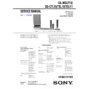 Sony SA-WSLF10, SS-CTL10, SS-TSL10, SS-TSL11 Service Manual