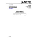 Sony SA-WX700 (serv.man2) Service Manual