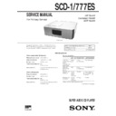 Sony SCD-1, SCD-777ES (serv.man2) Service Manual