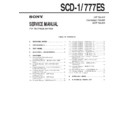 Sony SCD-1, SCD-777ES (serv.man3) Service Manual