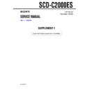 Sony SCD-C2000ES (serv.man2) Service Manual
