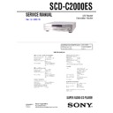 Sony SCD-C2000ES Service Manual