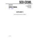 Sony SCD-CE595 (serv.man2) Service Manual