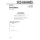 Sony SCD-XA5400ES (serv.man2) Service Manual