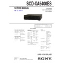 Sony SCD-XA5400ES Service Manual