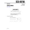Sony SCD-XB780 (serv.man2) Service Manual
