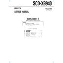 Sony SCD-XB940 (serv.man2) Service Manual
