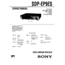 Sony SDP-EP9ES Service Manual