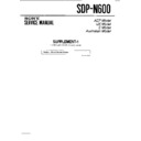 Sony SDP-N600 Service Manual