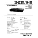 Sony SEN-411CD, SEN-611CD, SEN-711CD, ST-JX311, ST-JX411, STU-61 Service Manual