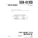 Sony SEN-411CD Service Manual