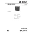 Sony SEN-471, SEN-T481, SEN-T581, SS-SR57 Service Manual