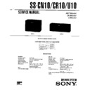 Sony SEN-551, SEN-551CD, SEN-561, SEN-R5520, SS-CN10, SS-CR10, SS-CR10C, SS-U10, SS-W444CR, SS-W462CR, SS-W662CR Service Manual