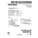 Sony SEN-551, SEN-551CD, SEN-R5520 Service Manual