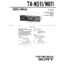 Sony SEN-611CD, SEN-711CD, STU-61, TA-N511, TA-N611 Service Manual