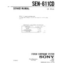 Sony SEN-611CD Service Manual