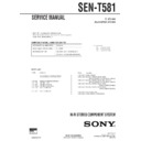 Sony SEN-T581 Service Manual