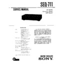 Sony SEQ-711 Service Manual