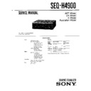 Sony SEQ-H4900 Service Manual