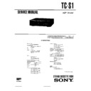 Sony SHC-S1, SHC-S2, SHC-S3, TC-S1 Service Manual