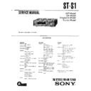 Sony SHC-S1, SHC-S2, ST-S1 (serv.man2) Service Manual
