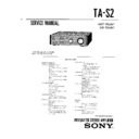 Sony SHC-S2, TA-S2 (serv.man2) Service Manual