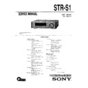 Sony SHC-S3, STR-S1 Service Manual