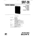 Sony SRF-39 (serv.man2) Service Manual