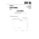Sony SRF-85 (serv.man4) Service Manual