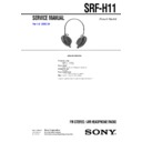 Sony SRF-H11 (serv.man2) Service Manual