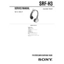 Sony SRF-H3 (serv.man2) Service Manual