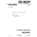 Sony SRF-M32FP Service Manual