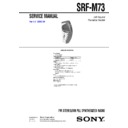 srf-m73 service manual