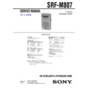srf-m807 service manual