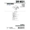 srf-mq11 service manual
