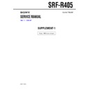 Sony SRF-R405 (serv.man2) Service Manual