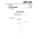 Sony SRF-S50 (serv.man2) Service Manual