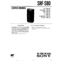 Sony SRF-S80, SRF-S80MK2 Service Manual