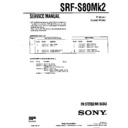 Sony SRF-S80MK2 (serv.man2) Service Manual