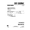Sony SRF-S80MK2 Service Manual