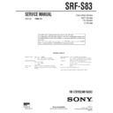 srf-s83, srf-s83mk2 service manual