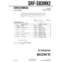 Sony SRF-S83MK2 Service Manual