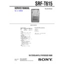 srf-t615 service manual