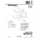 Sony SRS-7 Service Manual